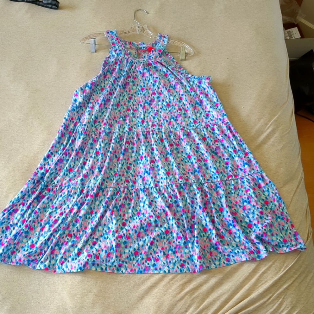 Lilly Pulitzer Jerrica Dress XL Hottie Dottie Halter Neck A Line